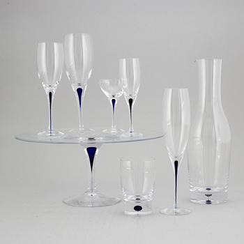 ERIKA LAGERBIELKE, glasservis, 54 delar, "Intermezzo", Orrefors.