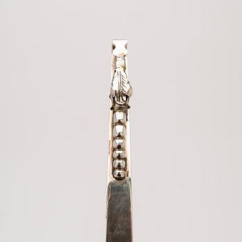 Serving utensils, 4 pcs, sterling silver, Mexico.