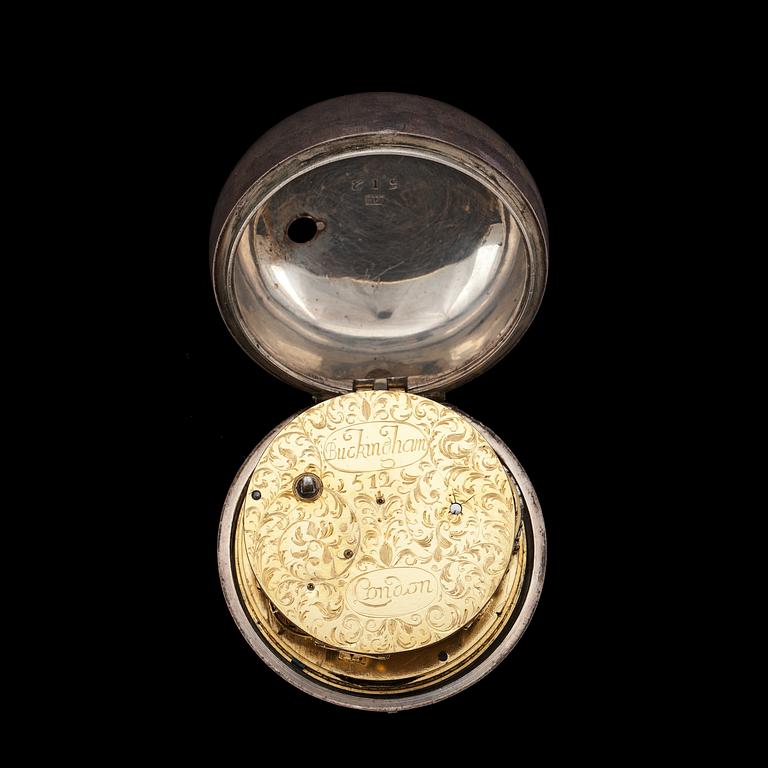 FICKUR. Buckingham, London, tidigt 1700-tal.