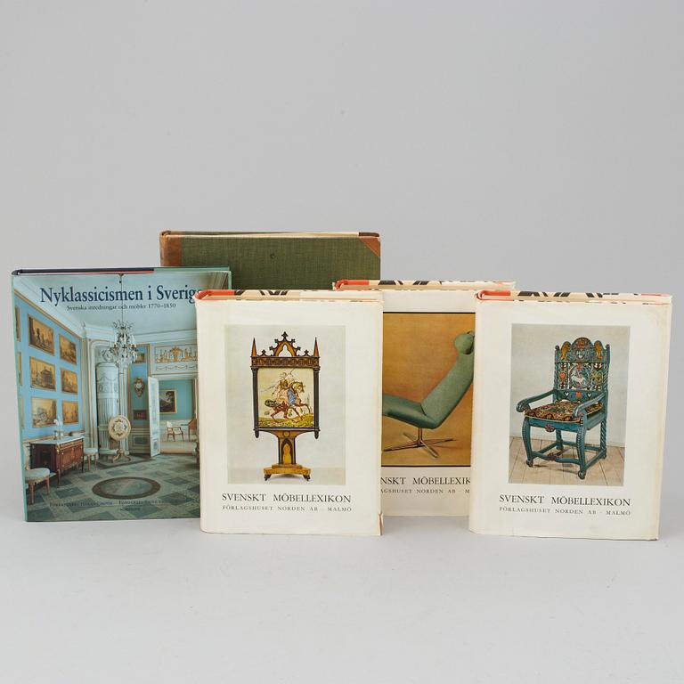 BÖCKER, 5 vol. Möbelkonst.