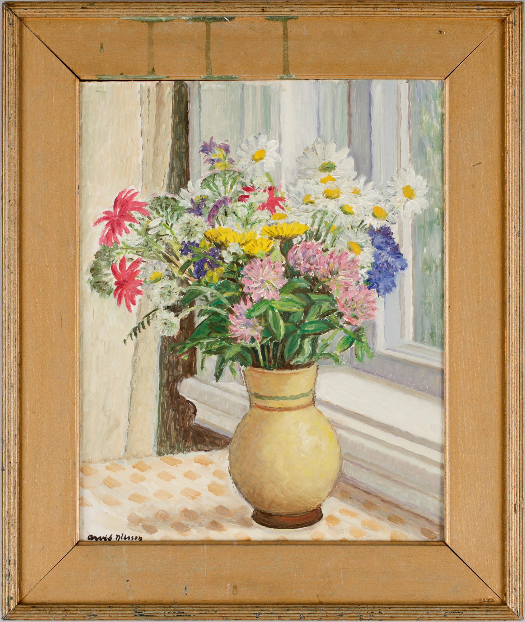 ARVID NILSSON, olja på pannå, sign.