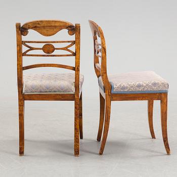 A set of five mid 19th century chairs.