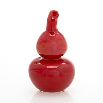 Oiva Toikka, A glass culpture, "Fruit" signed Oiva Toikka Nuutajärvi.