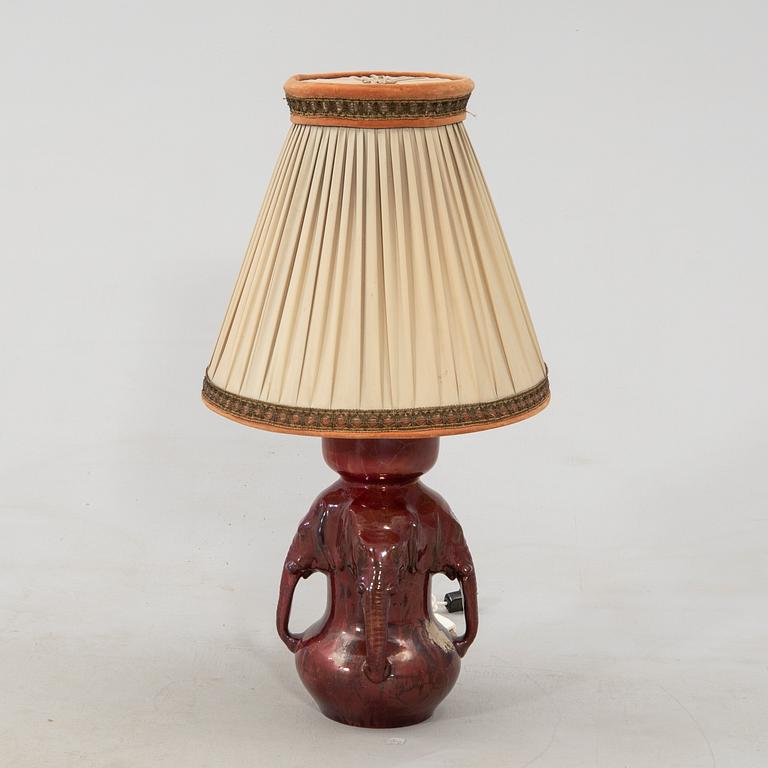 Hermann August Kähler, table lamp Denmark, first half of the 20th century.