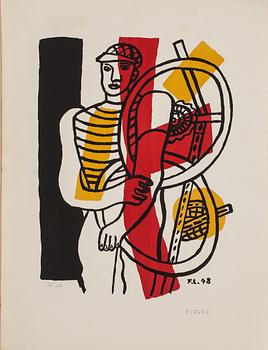 FERNAND LÉGER, efter, färglitografi. Numrerad 85/150  monogramsignerad i trycket.