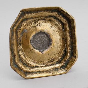 LJUSSTAKE, mässing, 1700-tal.
