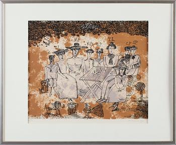 MADELEINE PYK, färglitografi, signerad och numrerad.