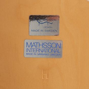 Bruno Mathsson, & Piet Hein, A 'Superellipse' dining table, Bruno Mathsson International.