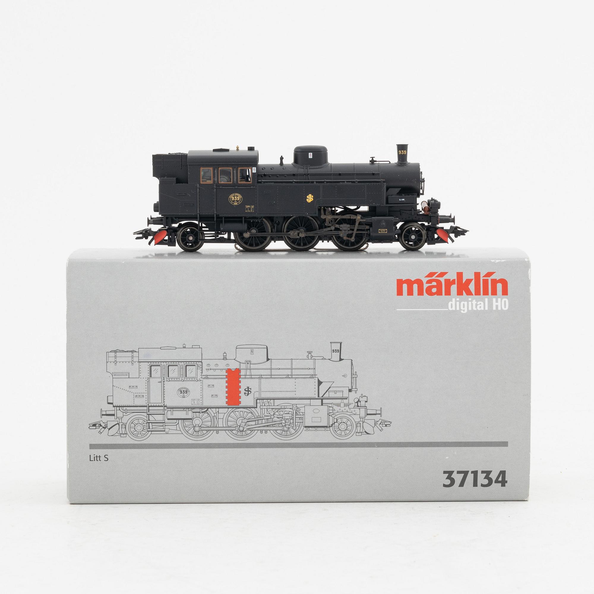Mythos Modelleisenbahn　鉄道模型 Märklin, steam engine, model 37134, gaige H0, digital, in