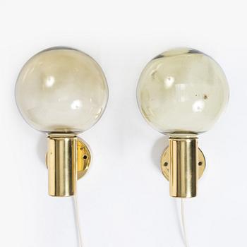 Hans-Agne Jakobsson, a pair of model V149 wall lights, Hans-Agne Jakobsson AB, Sweden, second half of the 20th century.