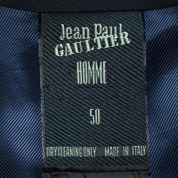 JEAN-PAUL GAULTIER, a black wool jacket, size 50.
