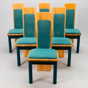 EERO AARNIO, Set of six early 1980's 'Viking' chairs for Polarisdesign.