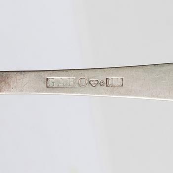 Bestickservis, 51 delar, silver, "Rosenholm", GAB, Stockholm, 1900-talets mitt.