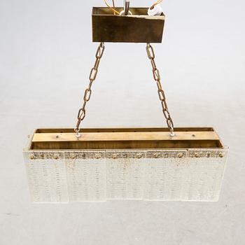 Taklampa, troligen Carl Fagerlund, Orrefors, 1960/1970-tal.