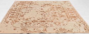 Rug, India, wool and so-called bamboo silk, approx. 299 x 204 cm.