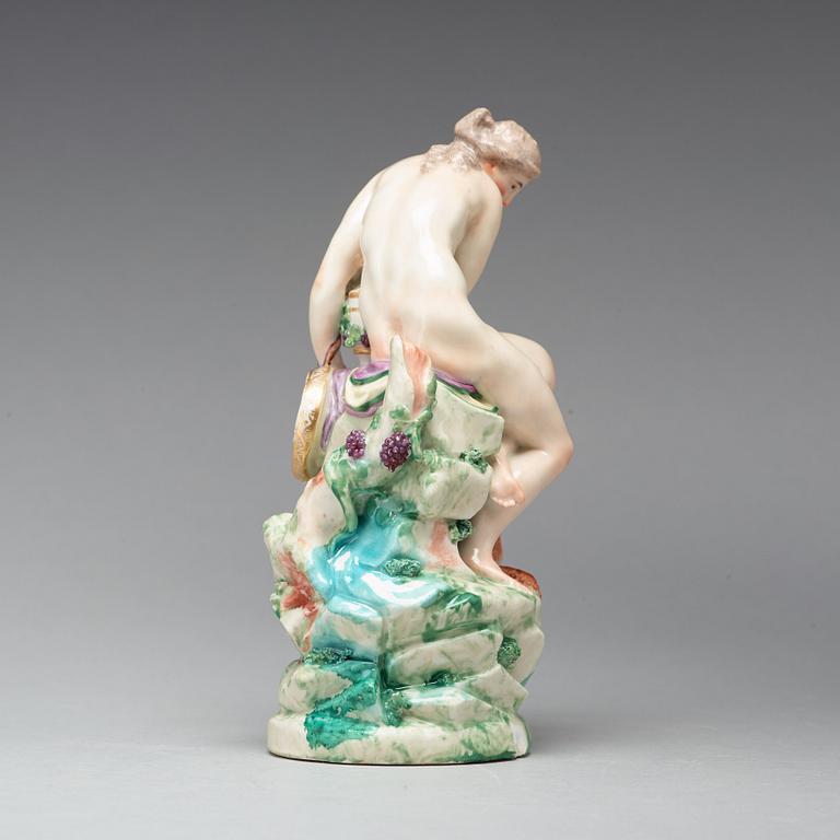 FIGURIN, porslin. Ludwigsburg, Tyskland, 1700-talet senare del.