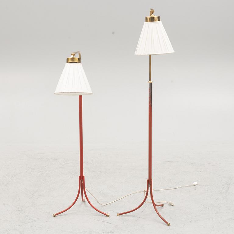 Josef Frank, a pair of model 1842 floor lamps, Firma Svenskt Tenn, sweden.