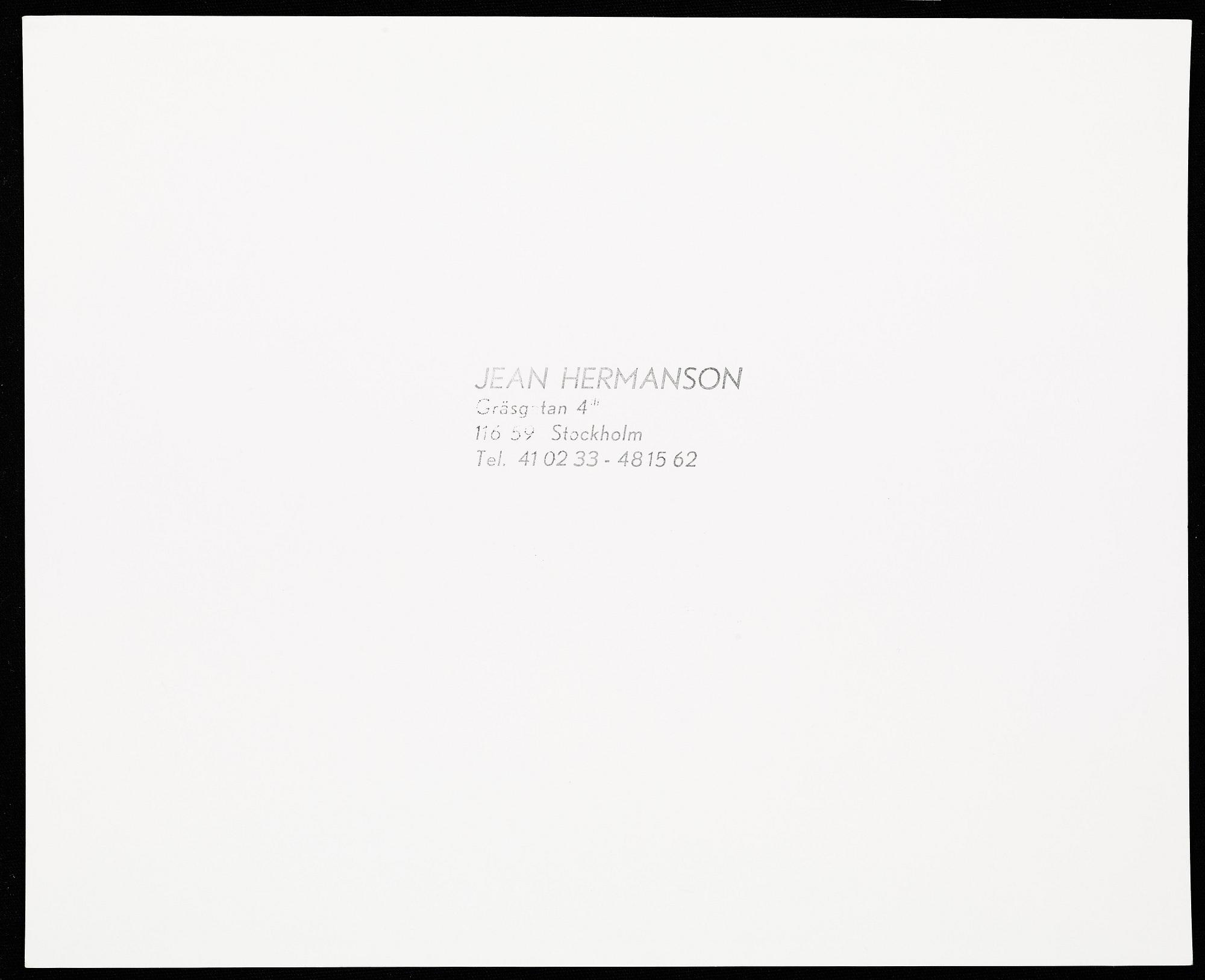 Jean Hermanson, "Pump-Separator, Katrineholm", 1970.
