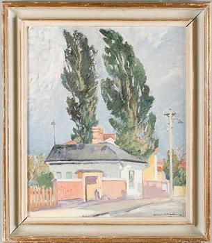 STIG JONZON, olja på pannå, signerad och daterad -43.