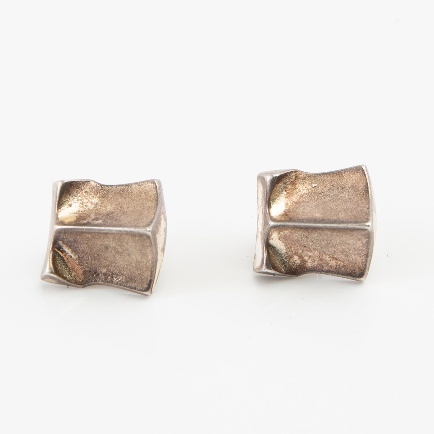 Björn Weckström, Earrings, a pair, "Muletta", sterling silver, Lapponia.