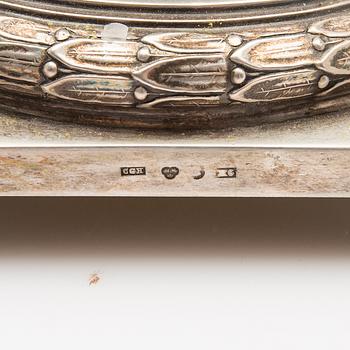 C.G. Hallberg, Ljusstakar, ett par, silver, 1900, Stockholm.