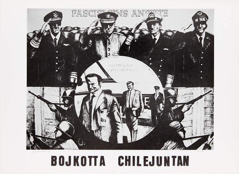 ALLAN FRIIS, affischer, 4 st, sign o numr, dat 1968-1974.