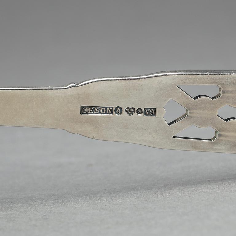 TÅRTBESTICK, 3 st, silver, Cesons Guldvaru Ab, Göteborg, 1971/73. Vikt ca 180g.