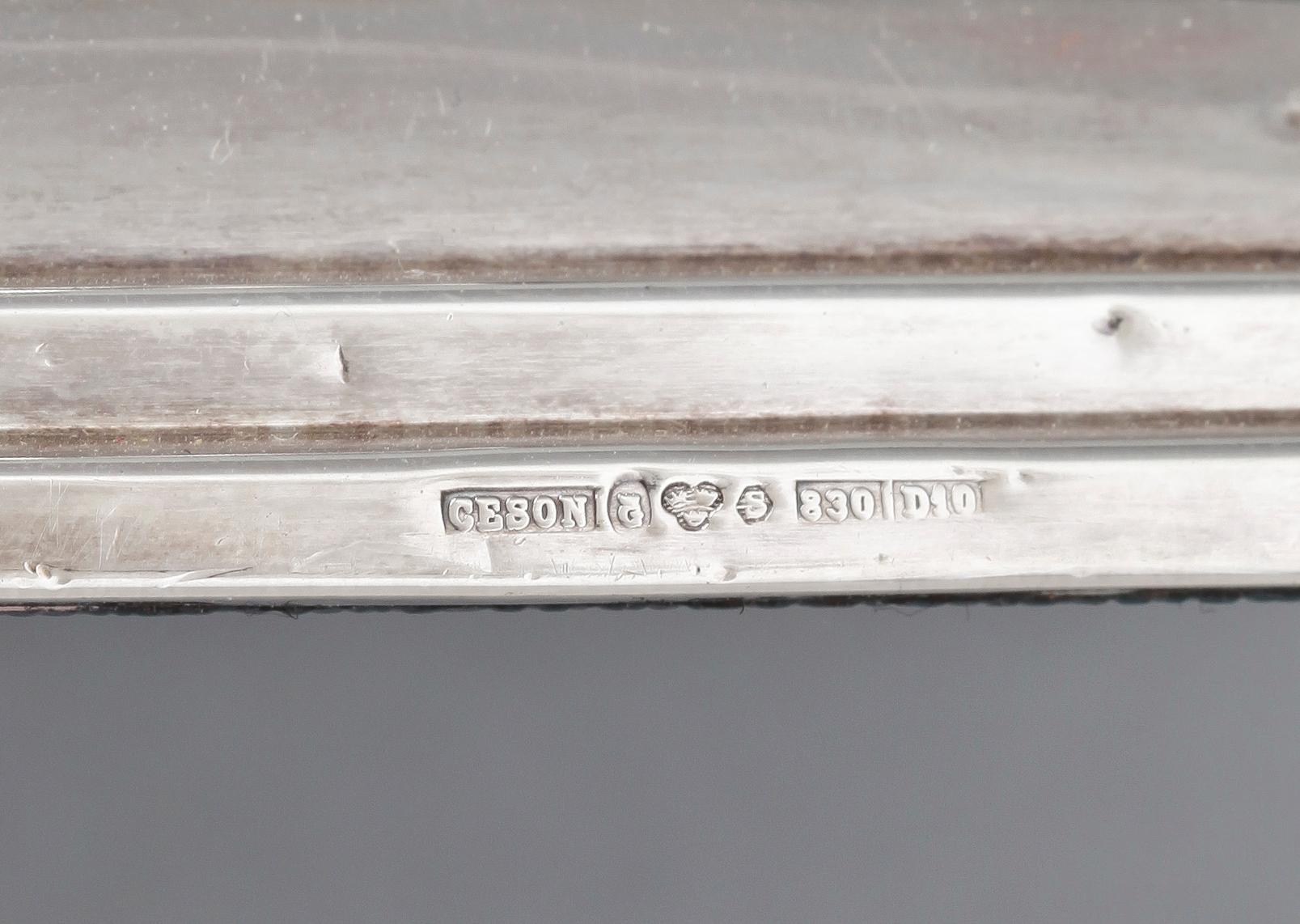 LJUSSTAKAR, ett par, silver, Cesons Guldvaru AB, Göteborg 1978.