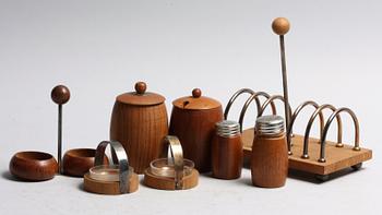FRUKOSTSET, teak, 1960-tal, Danmark.