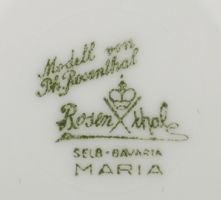 MATSERVIS, 45 del, porslin, "Maria", Rosenthal.