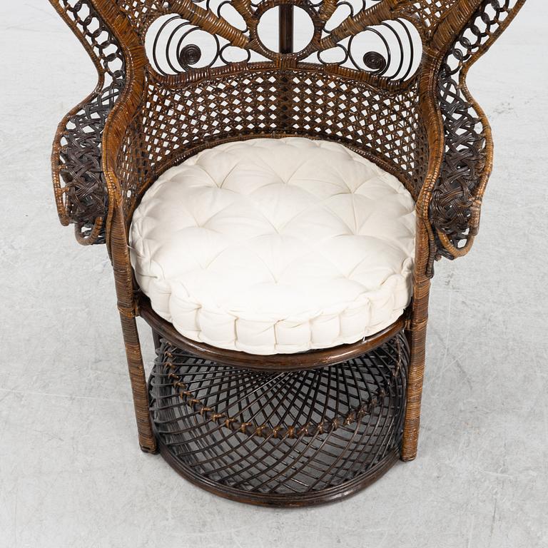 Påfågelstol, 1970-80-tal.