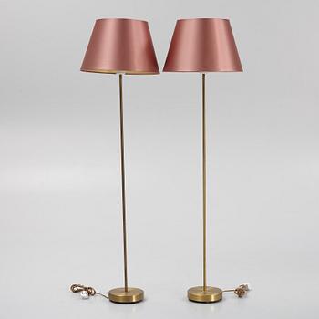 A pair of floor lamps, Falkenbergs Belysning, second half of the 20th century.