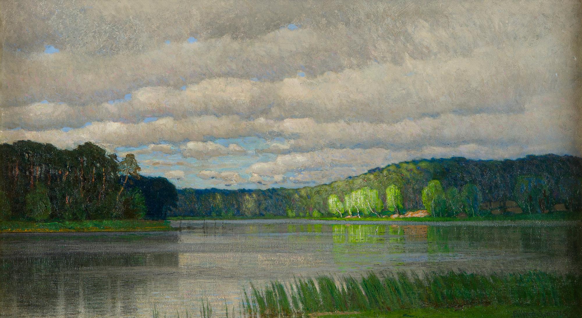 Alfred Scherres, Pilvinen maisema.