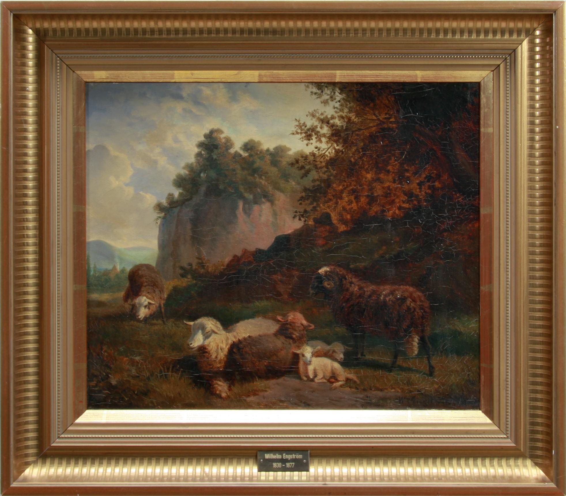 WILHELM ENGSTRÖM, olja på duk, sign o dat 1864.