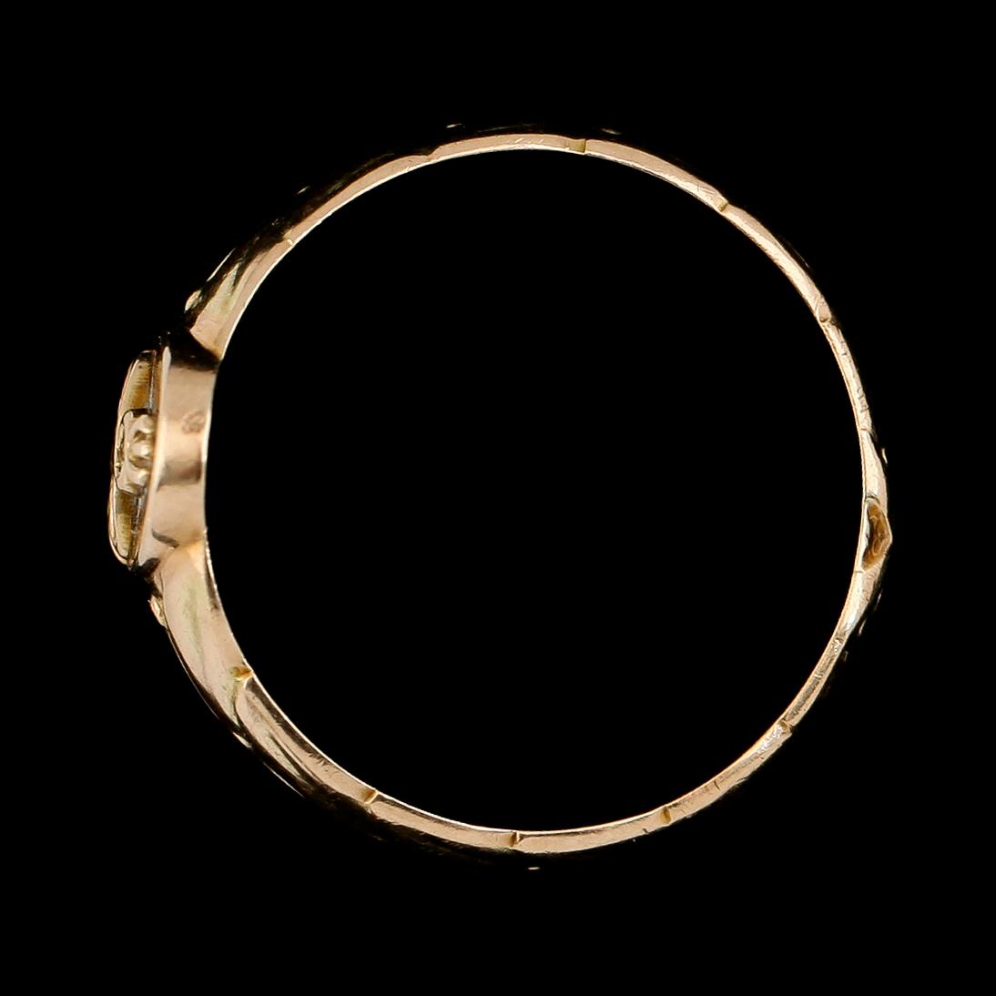 RING, 14K guld, Finland, 1957. Vikt ca 6 g.