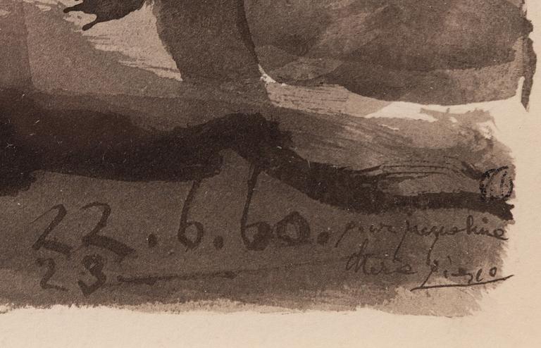 Pablo Picasso, efter, pochoir, signerad i trycket och numrerad 261/500.
