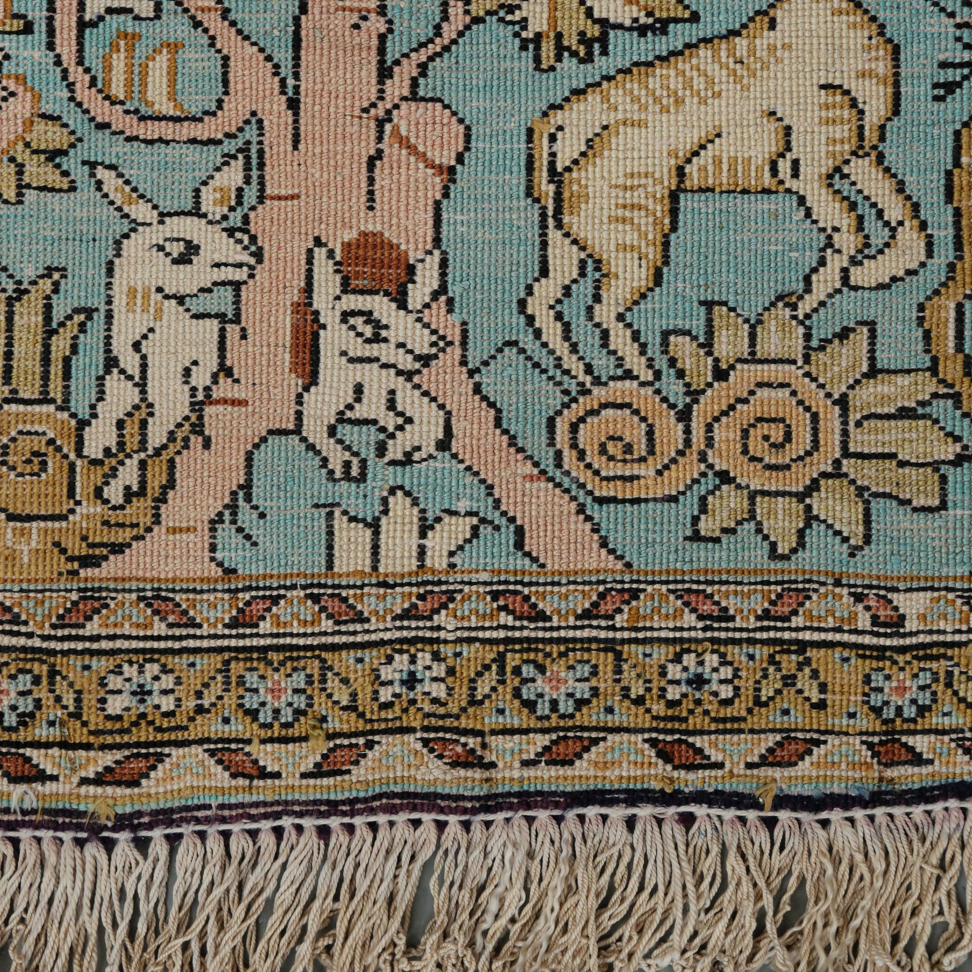 MATTA, old silke Ghom. Ca 78x58 cm.