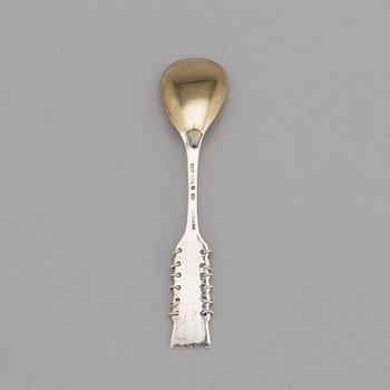 KAFFESKEDAR, 12 st, silver, Forslunds, Boden 1940, s k Lappsilver. Vikt ca 180 gram.