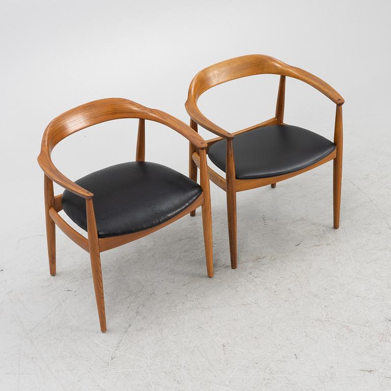 Illum Wikkelsø, eight chairs, Denmark, 1950's/60's.