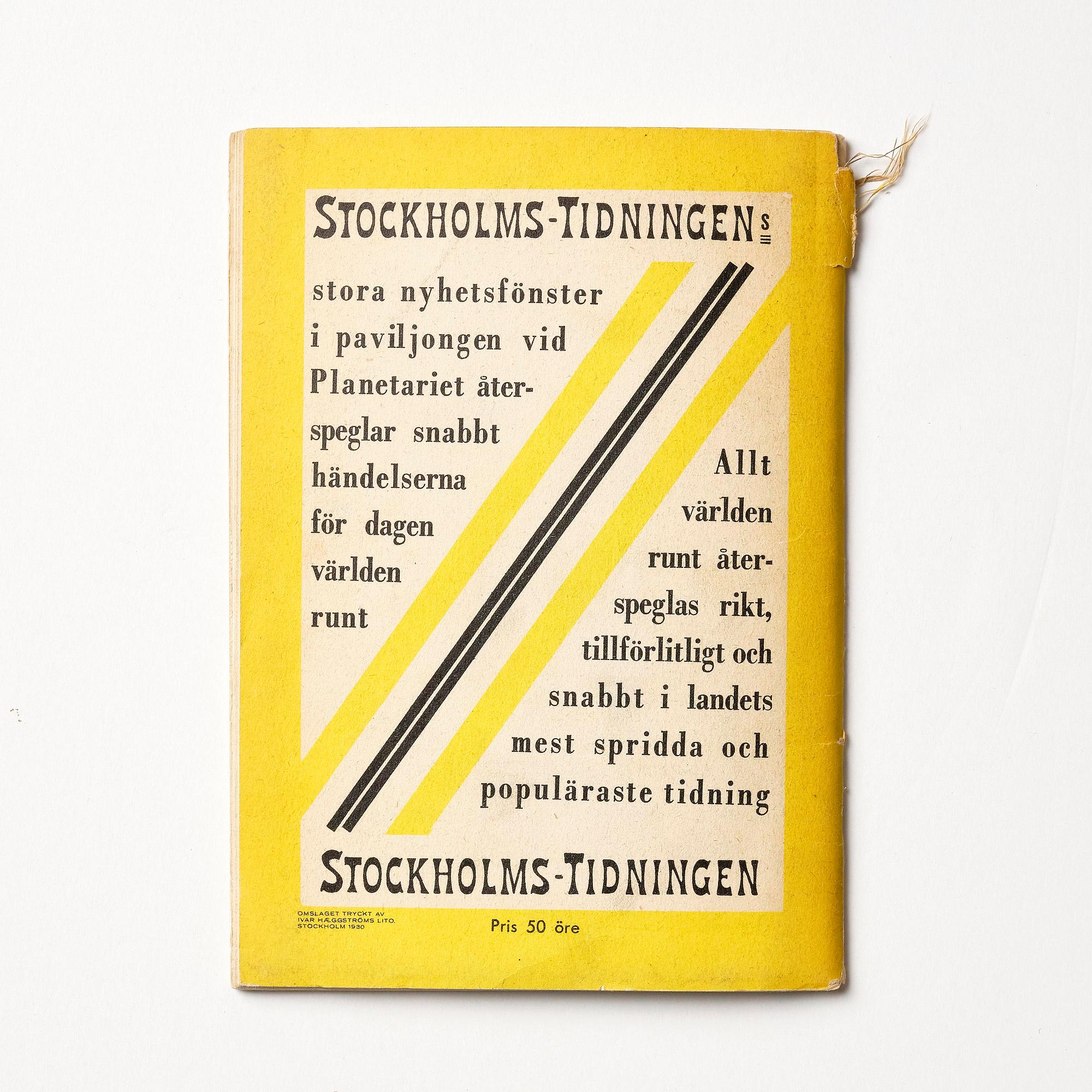 Stockholm Exhibition 1930, catalogue and brochures, three