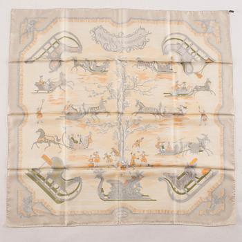 HERMÈS, "Traineaux et glisades", scarf.