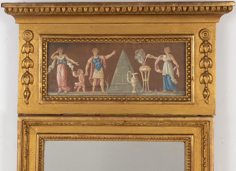 Mirror, circa 1800, Empire style.
