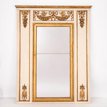 A Late Gustavian gilt-gesso and mirrored panelling, circa 1800.