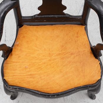 Armchair, Rococo, mid-18th century.