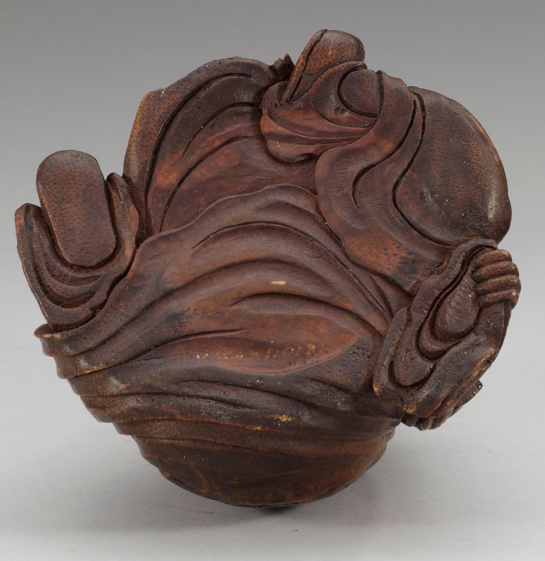 A carved bamboo figure of Do Fan So, Qing dynasty (1644-1912).