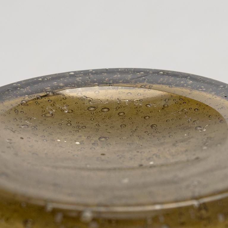 Runar Engblom, a 1940s/50s  glass vase, signed Runar Engblom Riihimäen Lasi Oy.