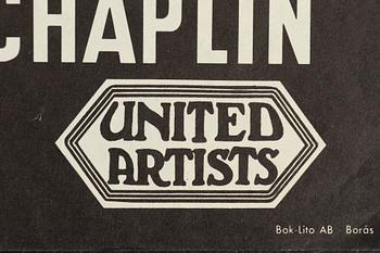 Filmaffisch, "Diktatorn (The Great Dictator)", 1958.