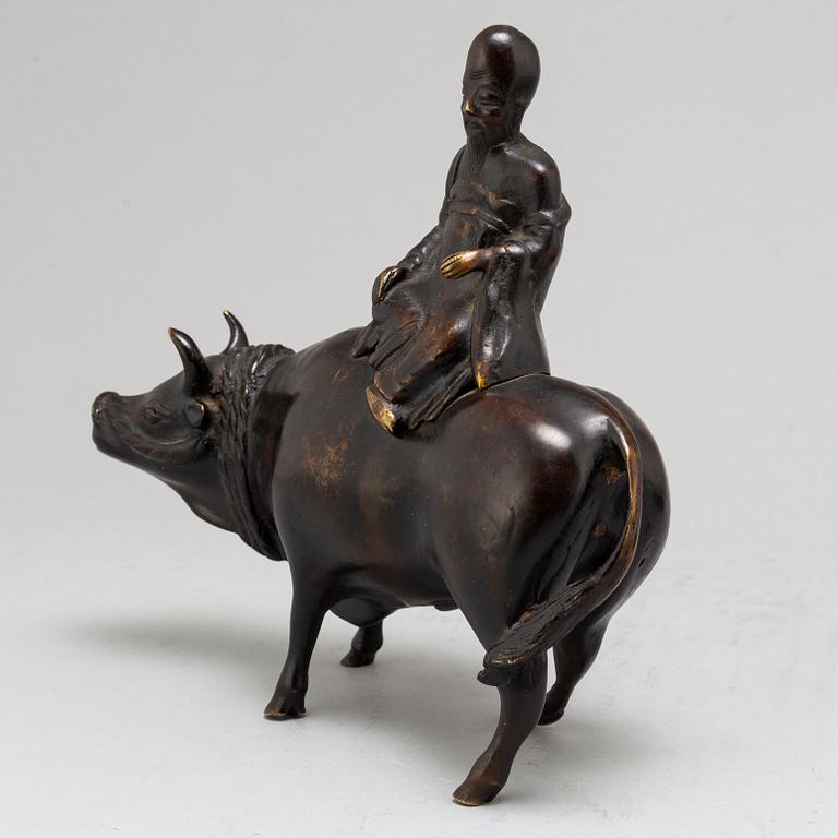 SKULPTUR, brons. Kina, 1900-talets första hälft.