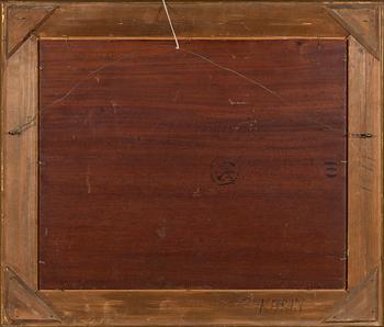 Berndt Lindholm, oil on panel, signed.
