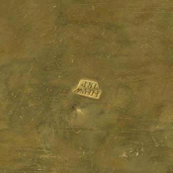 Sockerskrin, av Heinrich H. Werner (mässingslagare i Jönköping, f. 1703-d-1790), Senbarock.